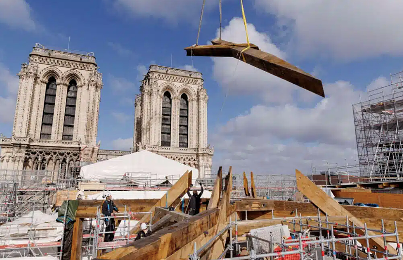 还记得被烧毁的巴黎圣母院吗？历经4年多的修复，终于有了重大进展......（组图） - 2