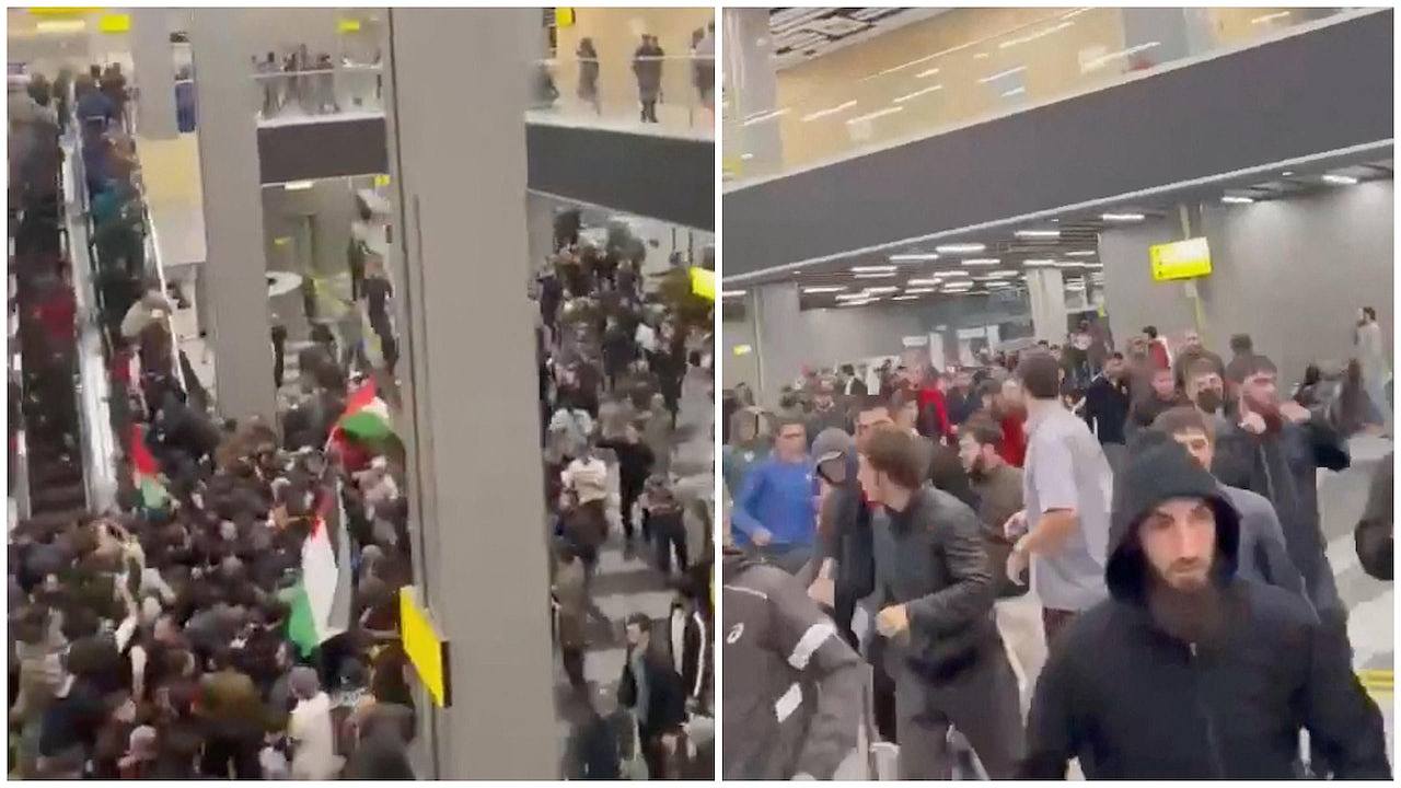 “杀犹太人！”以色列飞机降落，数百人硬闯俄罗斯机场搜人，20伤（视频/组图） - 1