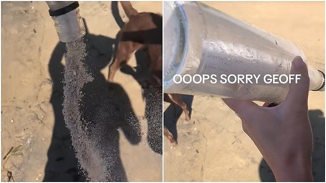 澳夫妇海滩捡到漂流瓶，仔细一看被吓坏！“赶快扔回大海里”（视频/组图） - 2