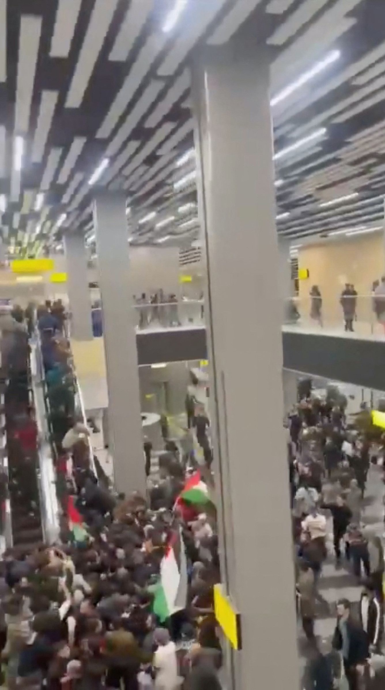 “杀犹太人！”以色列飞机降落，数百人硬闯俄罗斯机场搜人，20伤（视频/组图） - 2