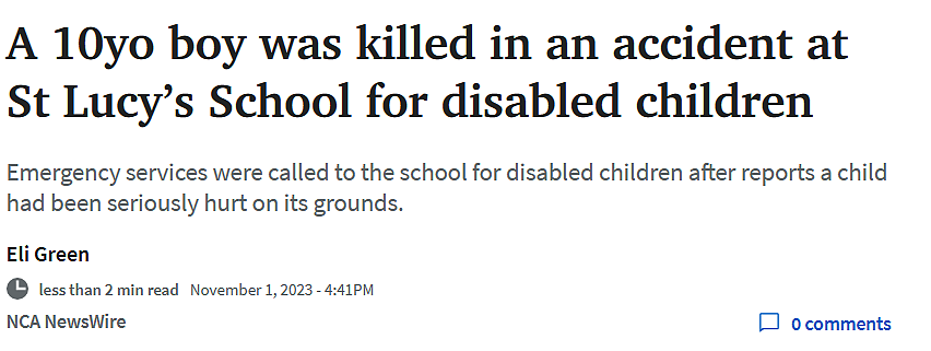 悉尼上北一名10岁男孩在校园里遇难！载30名学童校车在CBD发生车祸（组图） - 1