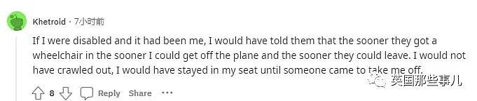 残疾乘客下飞机，被迫在地面爬12排座位？？空乘拒绝提供轮椅，还让他自己出去，引发众怒（组图） - 10