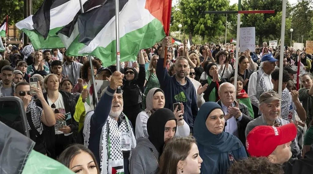 悉尼再次爆发亲巴勒斯坦集会！数千人涌上街头呼吁停战（组图） - 6