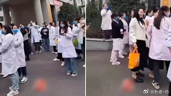 河南医院爆拖粮超过1年！卫健委回应没钱，医生护士齐聚抗议（视频/组图） - 2