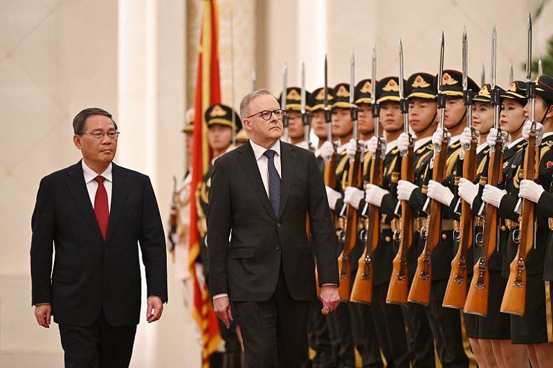 中国与澳洲重启中澳年度总理会晤，澳重申一个中国政策（组图） - 1