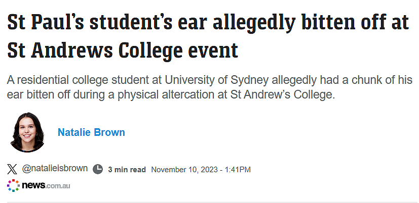 血腥！悉尼校园内一名学生耳朵被咬掉！今天，北区一名小学生被撞成重伤…（组图） - 1
