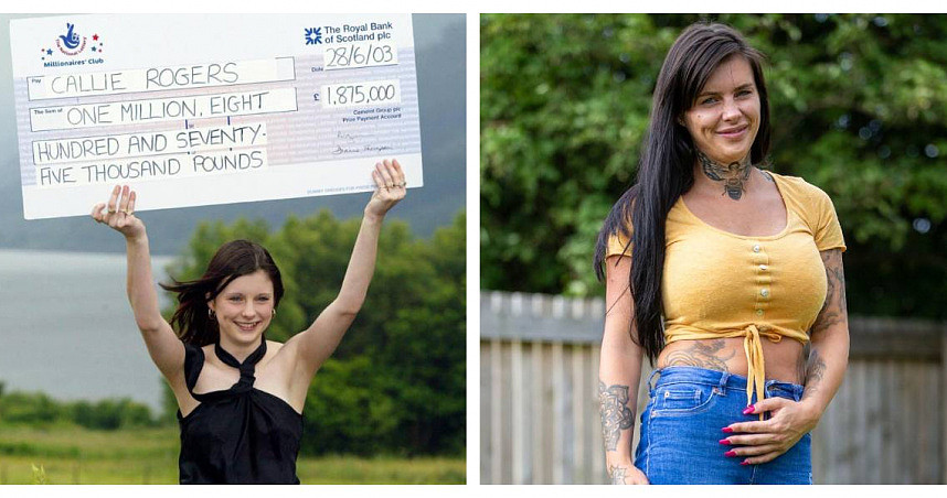 她16岁中180万英镑头奖“隆胸整形挥霍无度”，失婚吸毒后悔没钱治疗身障儿（组图） - 1