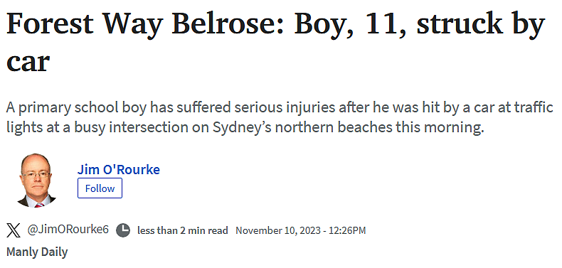 血腥！悉尼校园内一名学生耳朵被咬掉！今天，北区一名小学生被撞成重伤…（组图） - 5