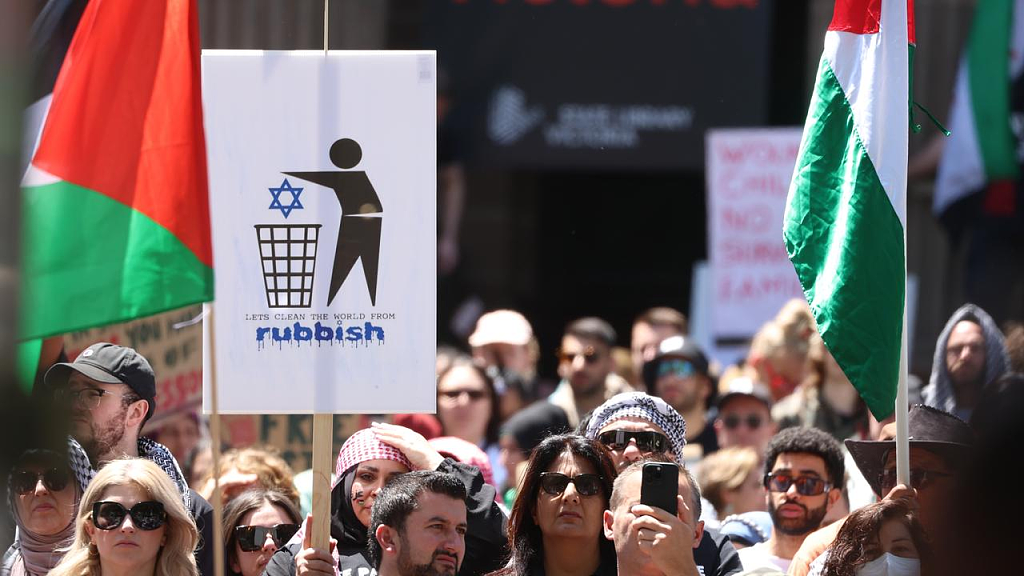 4.5万亲巴勒斯坦者抗议者涌上澳洲街头，CBD陷入瘫痪！星巴克遭“围攻”，店门紧闭（组图） - 3