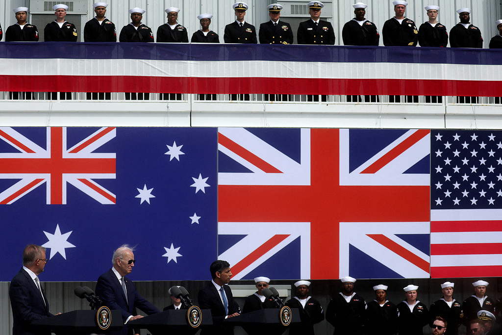 澳洲拟修正「国防贸易管制法」，强化与AUKUS伙伴美国、英国之间的国防技术合作。（图/路透社）

