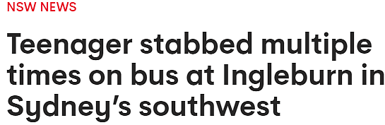 澳洲惊现恐怖凶案，巴士乘客被连捅30刀！中国留学生遭持刀抢劫，吓得全身发抖：“刀离我15厘米！”知名公寓也曝命案...（组图） - 1