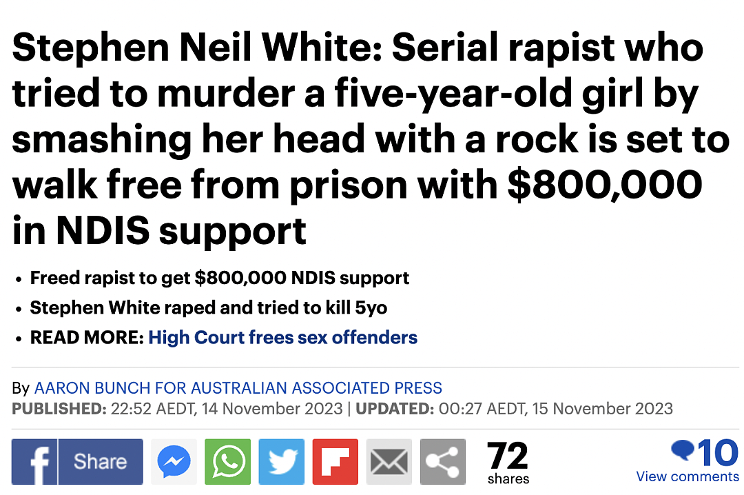 澳洲妈妈们集体震怒！儿童强奸犯将获释，坐牢20年却能领$80万补助！？（组图） - 4