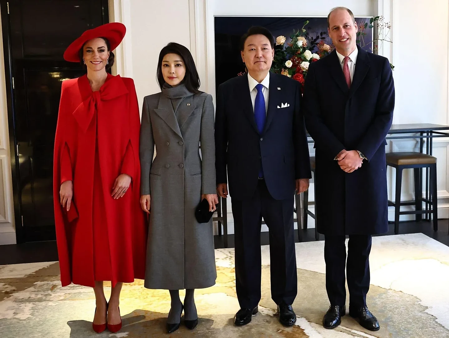 英盛大仪式迎韩总统夫妇，凯特“露腿“抢镜（组图） - 1