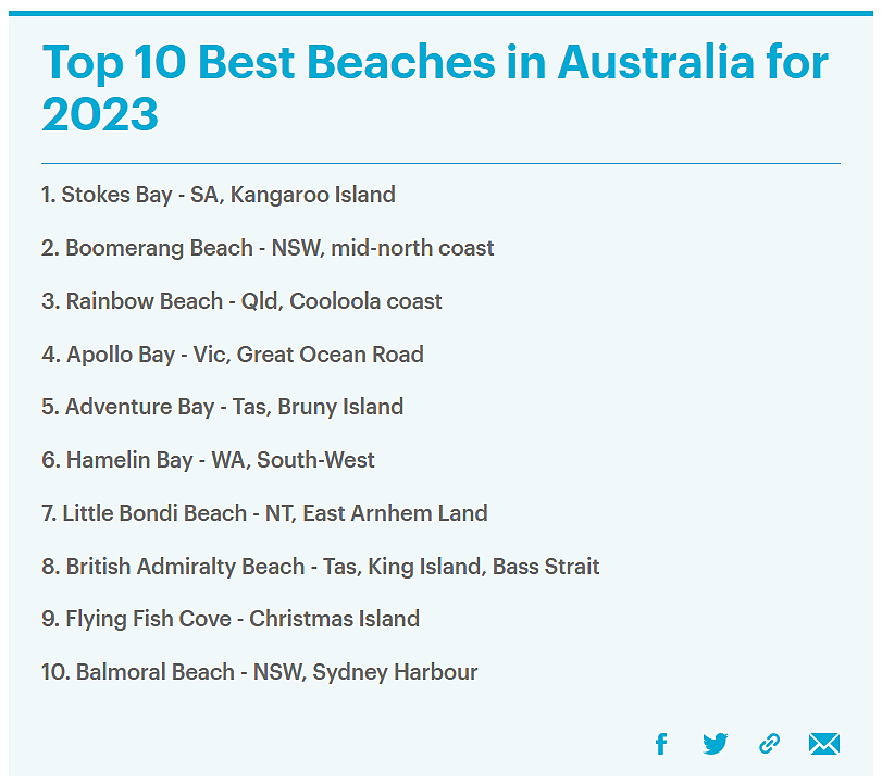 这个必须收藏啊！澳洲官方推荐十大海滩/九大绝美小镇/十大野餐地出炉，新州这些地方上榜（组图） - 6