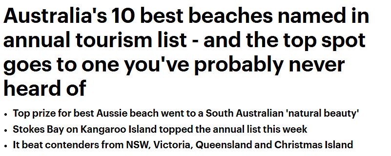 这个必须收藏啊！澳洲官方推荐十大海滩/九大绝美小镇/十大野餐地出炉，新州这些地方上榜（组图） - 5