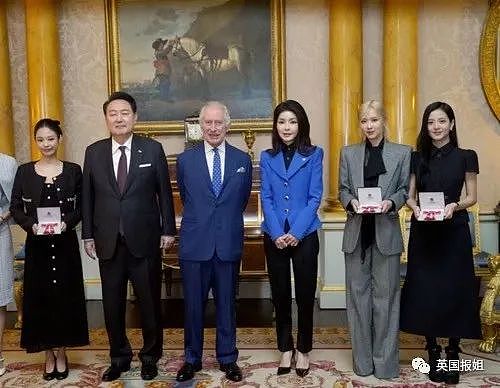 英王室为韩总统办奢华国宴！查尔斯给Blackpink发大英勋章，最抢镜的是凯特王妃的红衣美腿（组图） - 48