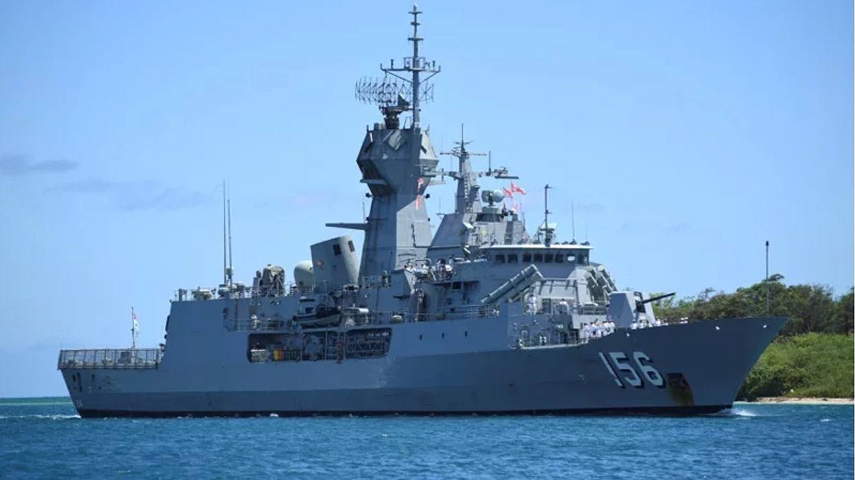 路透社：台湾国防部证实，澳洲军舰23日通过台湾海峡（组图） - 1