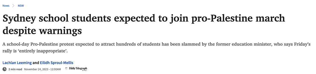 乱套了！悉尼200名学生罢课将涌上街头！厅长警告：小心留下“黑历史”...（组图） - 1