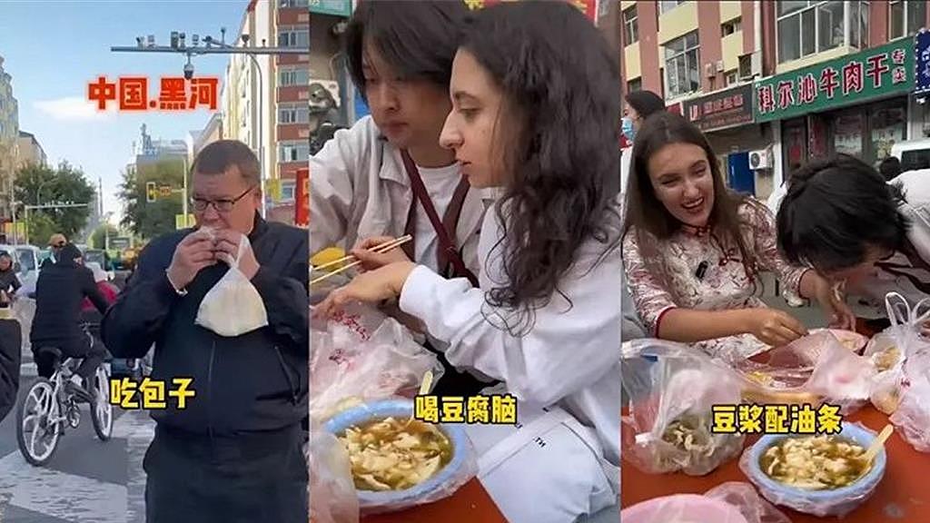 中俄免签！大批俄罗斯人排队来中国吃早餐（图） - 1