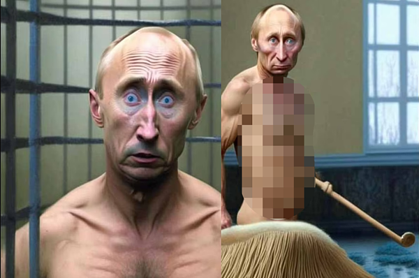 普丁被俄罗斯AI生成“入监裸照”，开发者遭带走（图） - 1