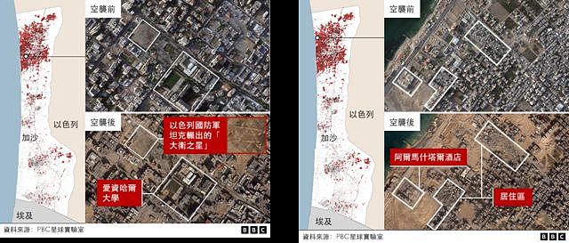 卫星图像显示加沙近10万座建筑可能受损（组图） - 4