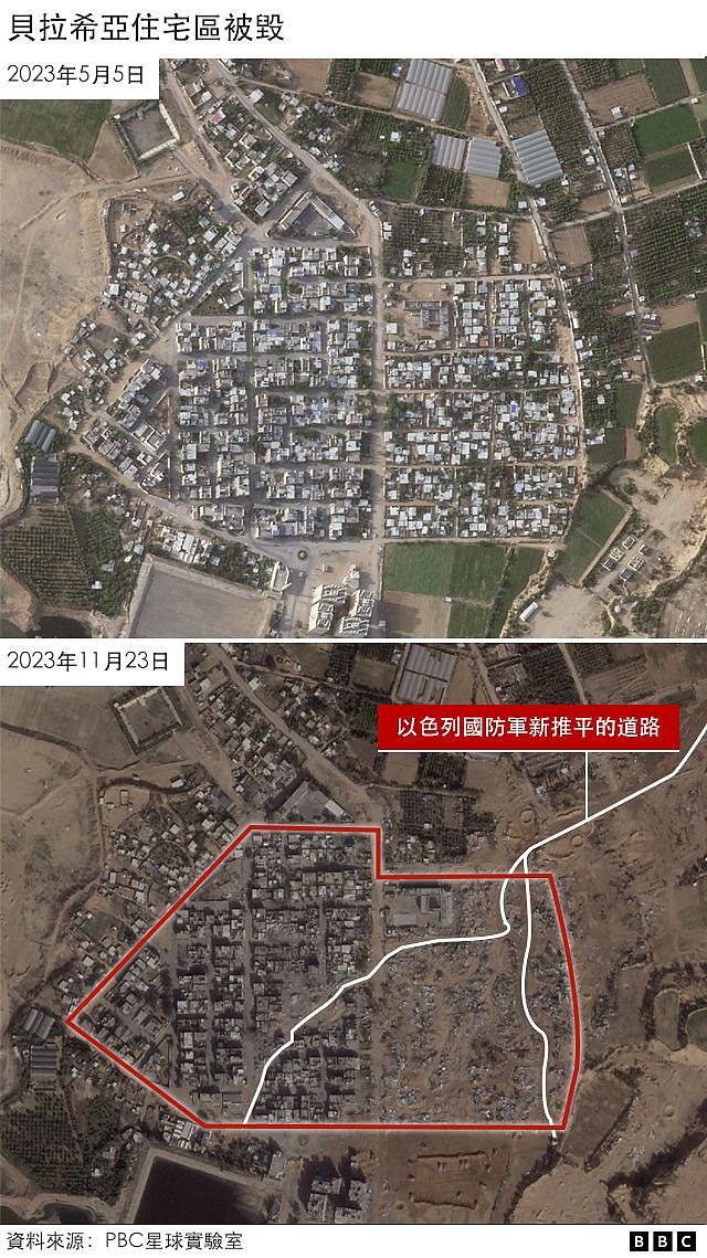卫星图像显示加沙近10万座建筑可能受损（组图） - 3