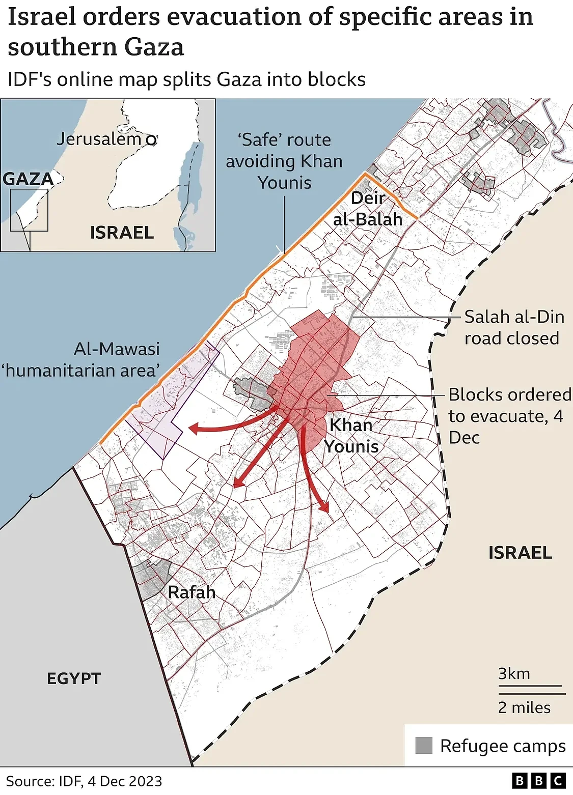 以军猛攻加沙南部、要求平民撤离，联合国：已经没有安全之处（组图） - 2