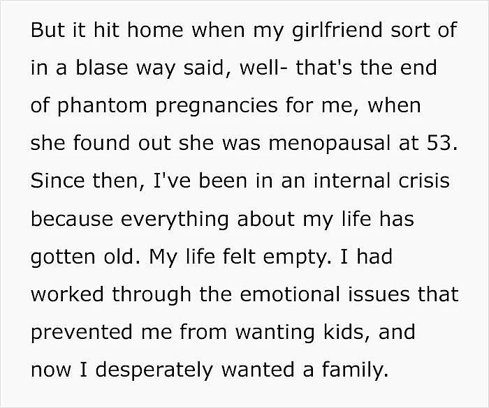 丁克男子突然在57岁反悔想要孩子，甩了25年的绝经女友，网友们气疯...（组图） - 7