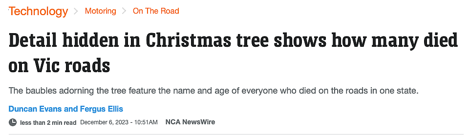 墨尔本警察局总部出现一棵圣诞树，细一看吓死了...（组图） - 1