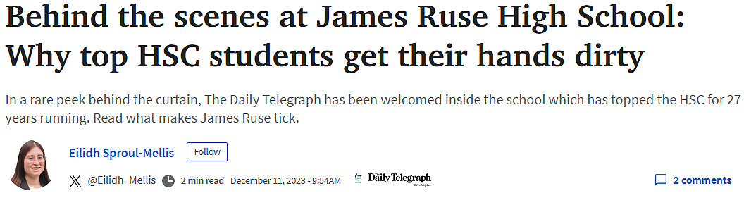 James Ruse 的学生都是“书呆子”？这一次，终于被澳媒曝光了！（组图） - 1