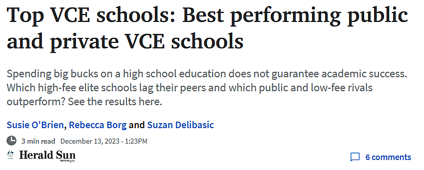 维州中学VCE最佳私校、公校榜单出炉！这些“宝藏学校”终于被“挖”出来了…（组图） - 1