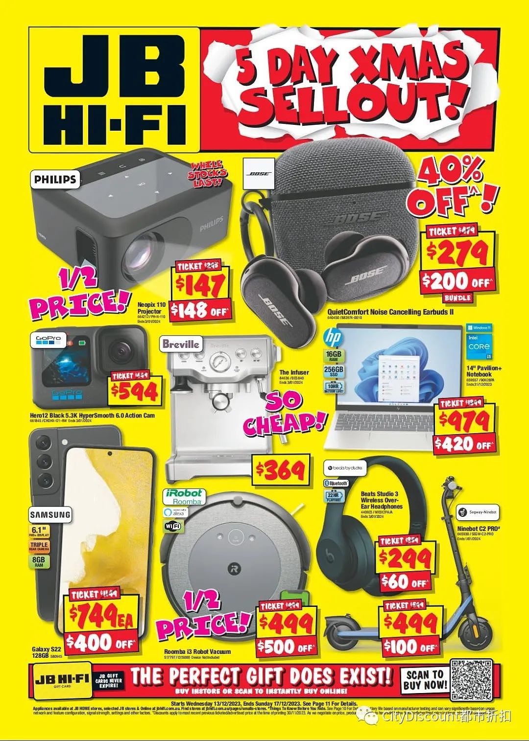 好机会！【JB Hi-Fi】今天折上折（组图） - 2