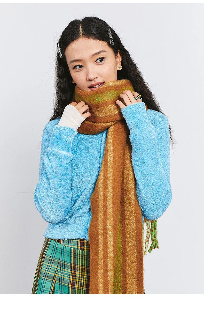 【时尚】10条美丽围巾分享！我冬天的温暖和时髦，全靠它们了（组图） - 51
