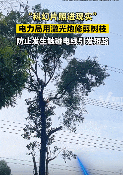 电力局用激光炮一炮能打断树枝？激光武器在中国被民用“白菜化”（视频/组图） - 2