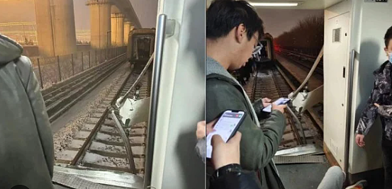 北京地铁断成两截！那个坐最后一排的男人，哭了（组图） - 3