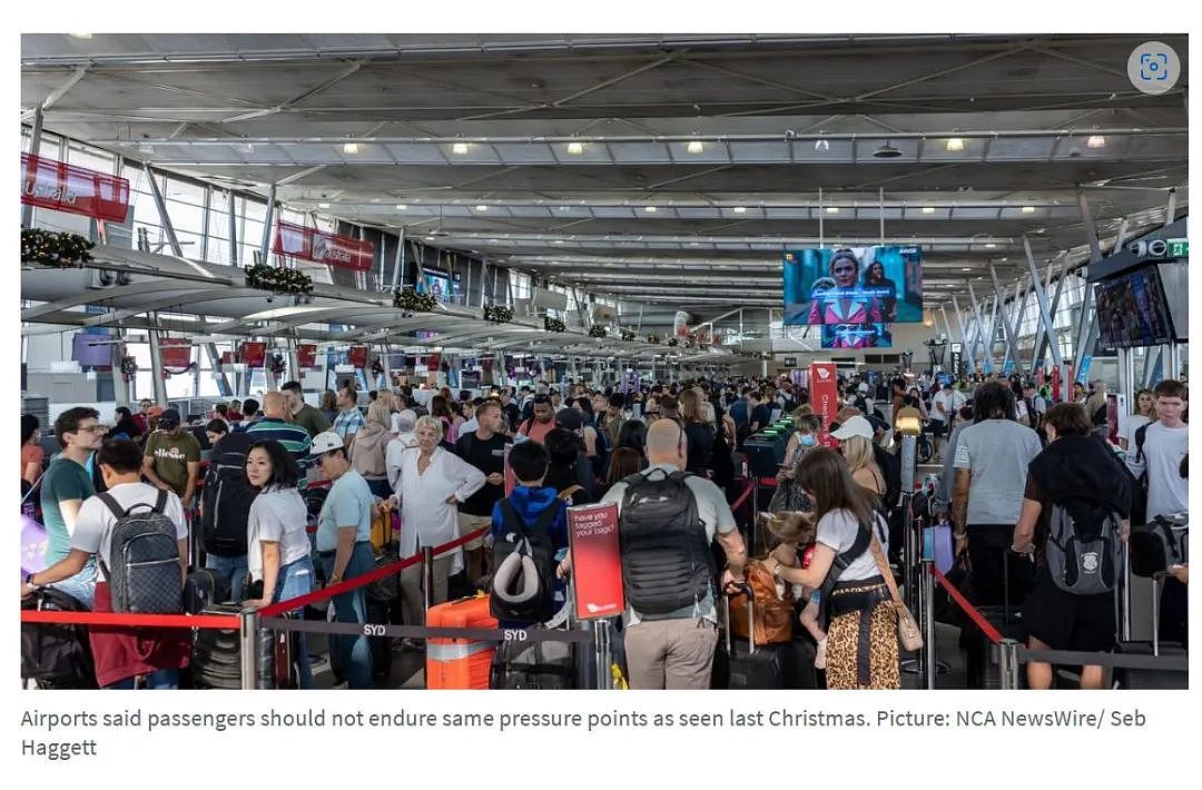 阿德机场大量航班被取消，陷入混乱；圣诞高峰出行开始，1200万澳人将涌向机场（组图） - 5