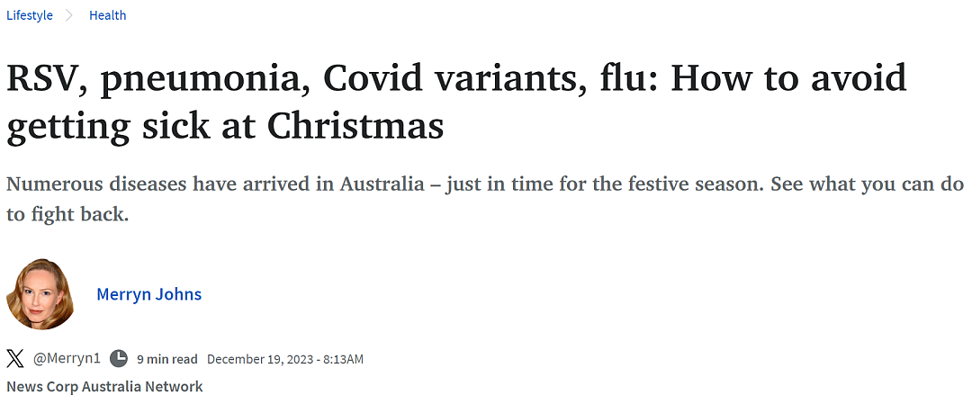 圣诞有大恐怖！澳洲成“毒”窝，多种呼吸道传染病全肆虐，感染人数直线飙升，政府紧急发警告（组图） - 4