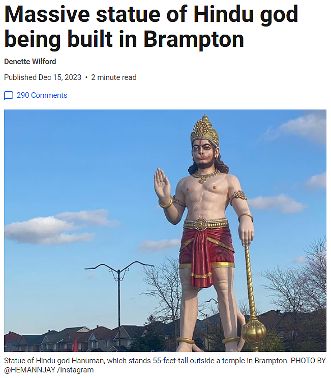 全网炸锅！加拿大国歌被改成“印度语“首次公演！巨型神像变多伦多新地标（组图） - 5