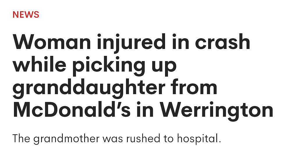 悲剧！悉尼老太接孙女遇车祸，重伤送医；还有华人夫妇被撞身亡，才刚来几个月...（组图） - 1