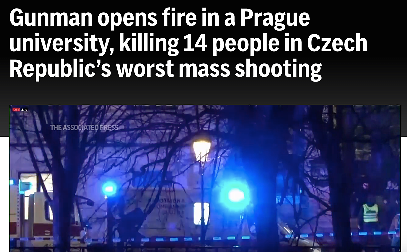 14死30伤！欧洲顶级大学发生大规模枪击事件，凶手残忍扫射人群（组图） - 1