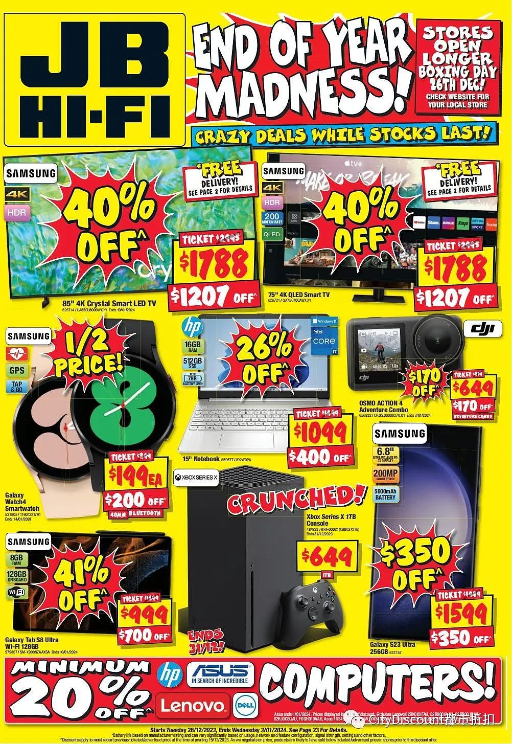 官网已开始！【JB Hi-Fi】Boxing Day 优惠目录（组图） - 2