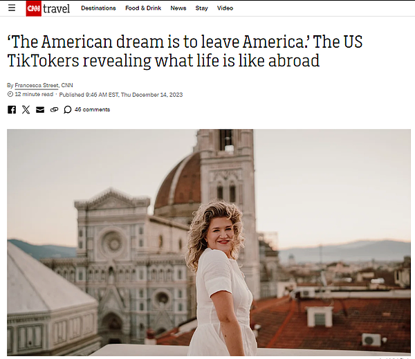 “美国梦就是离开美国”，有人去欧洲，有人去亚洲（组图） - 1
