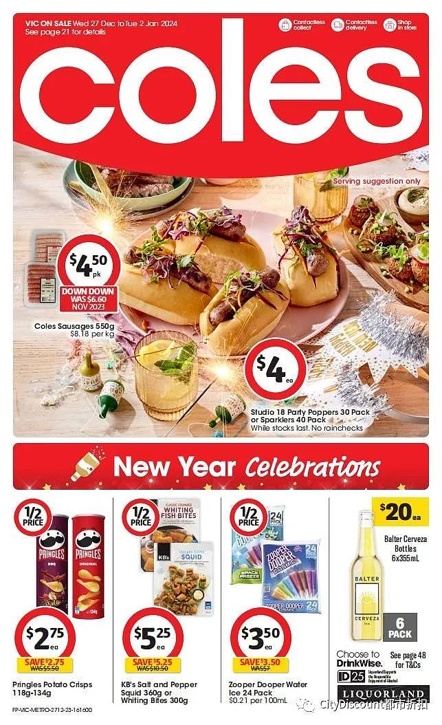 好吃的Weis果味冰砖半价！【超市】Woolworths & Coles 12月27日至1月2日 优惠目录（组图） - 33