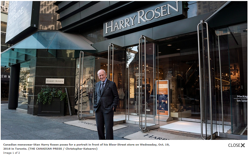 巨擘陨落！ 服装大亨Harry Rosen去世，$500开创商业帝国，一生充满传奇（组图） - 3