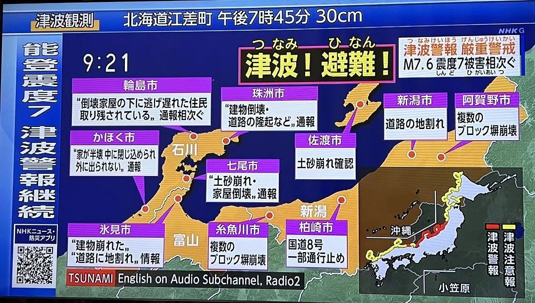 日本7.6级地震！ 至少6人死亡，三座火山齐喷发，核废水溢出，跑道龟裂飞机停飞 ，5米海啸预警（视频/组图） - 29