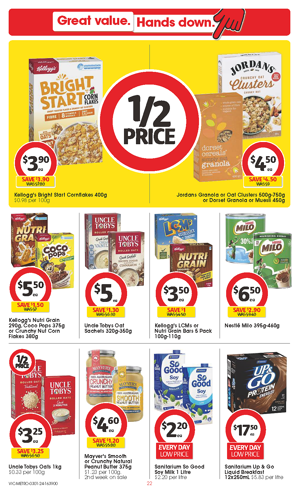 Coles 1月3-9日打折，维c、益生菌、蛋白条半价（组图） - 22