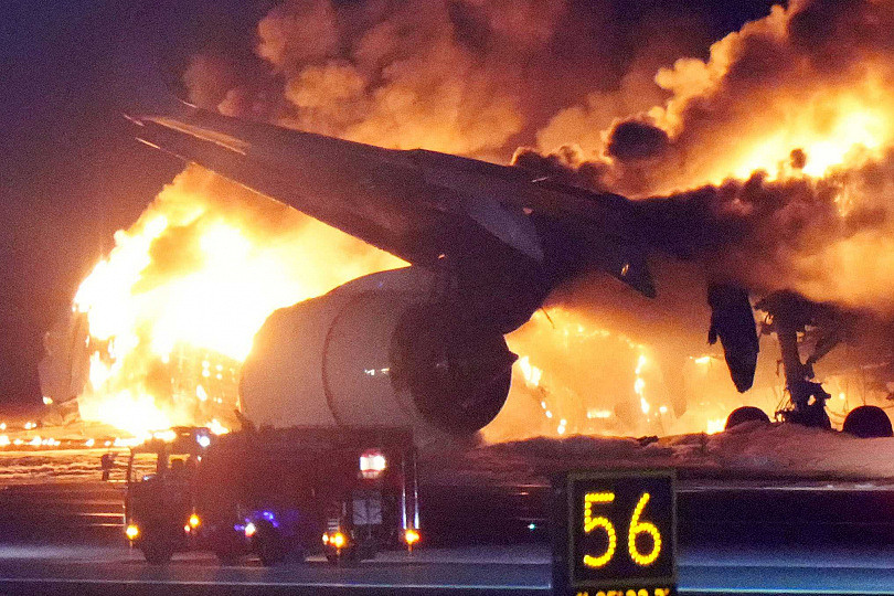 东京羽田机场2机相撞陷火海，海上保安厅5罹难人员身分曝光（组图） - 2