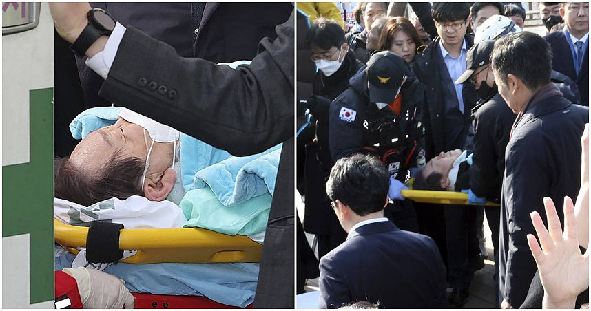 韩国在野党党魁李在明遇刺，嫌犯是退休公务员…邻居：个性安静（图） - 1