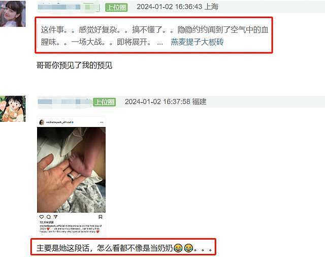 杨紫琼晒婴儿照引猜测，被指回击继子争产，对方在她婚礼拒绝合影（组图） - 2