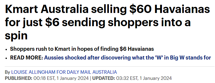 抢疯了！澳人冲进Kmart只为这双打巨折“国民神鞋”…（组图） - 1